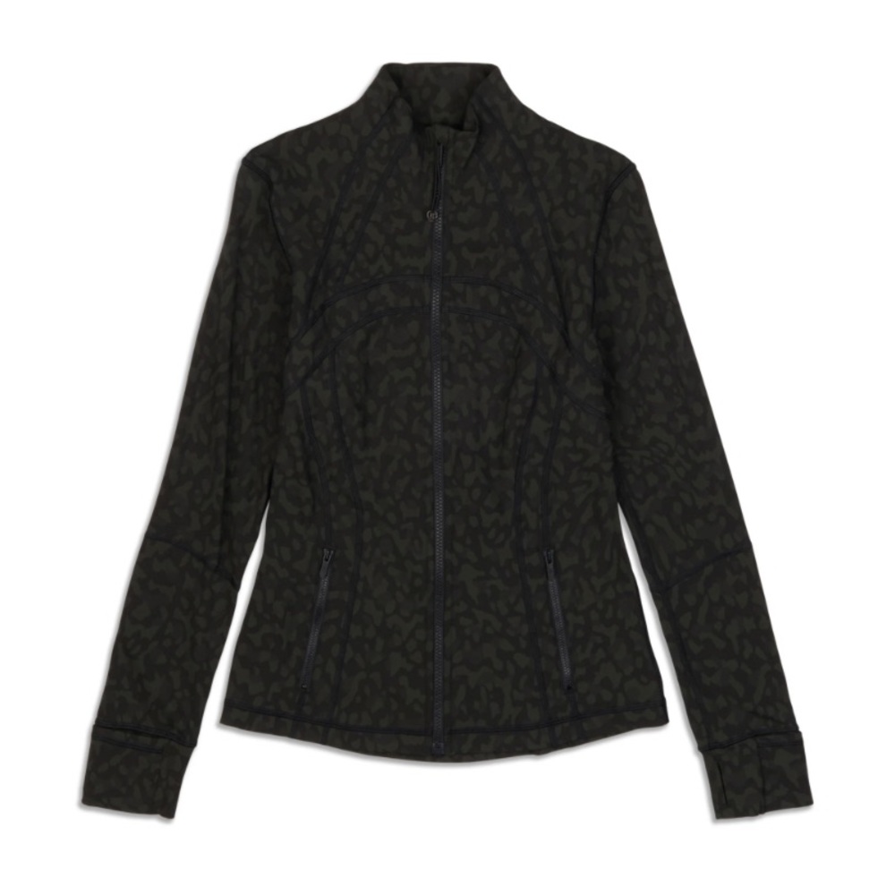 Lululemon Define Jacket Luxtreme - black leopard print